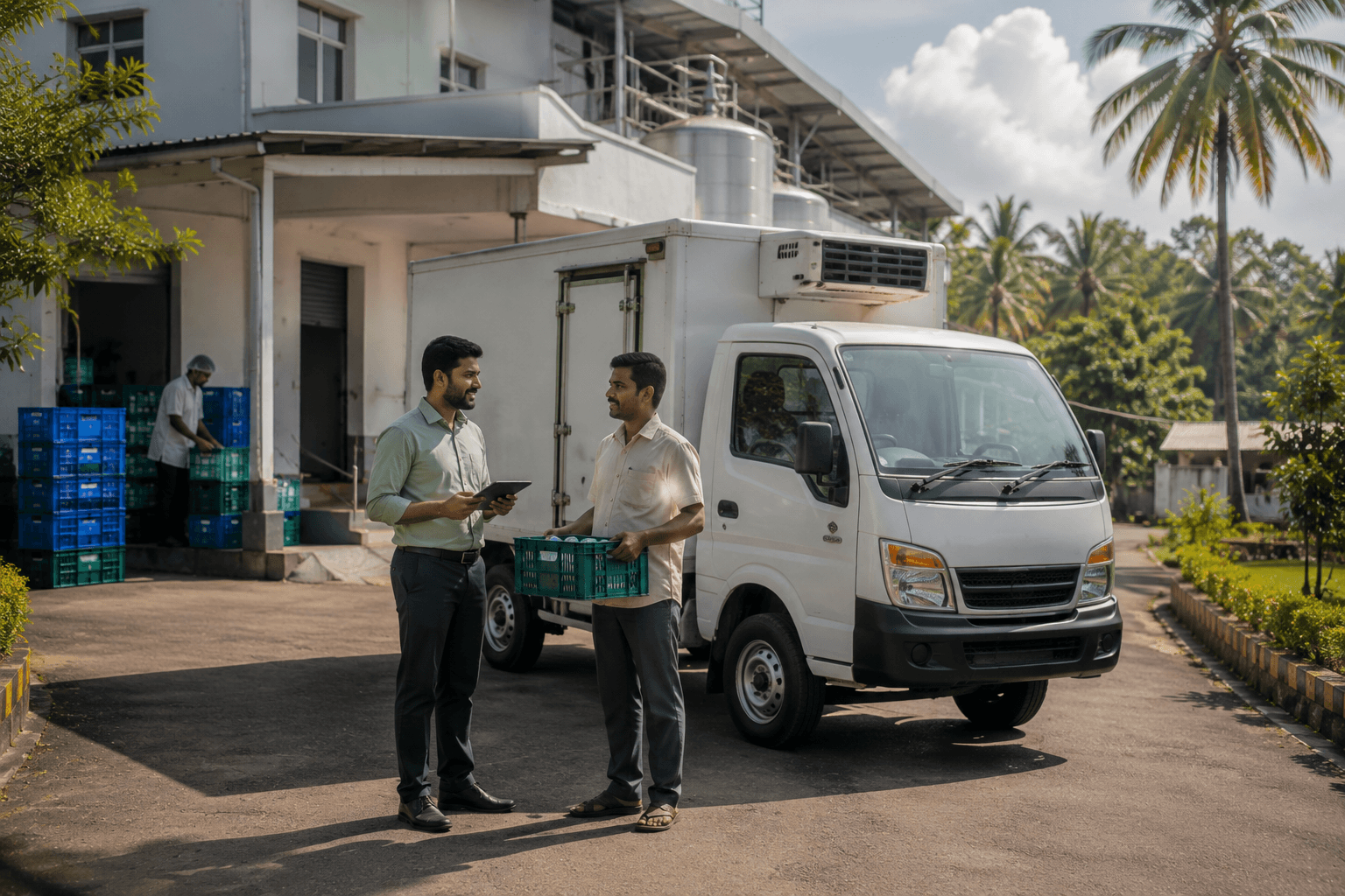 Karshakasree dairy processing facility at Vengola, Ernakulam