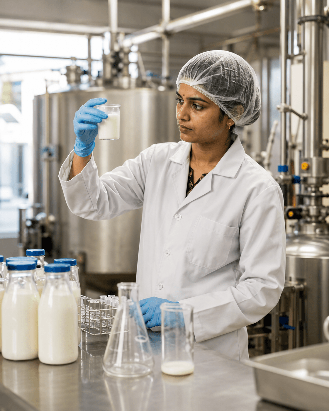 Modern dairy processing and quality control environment